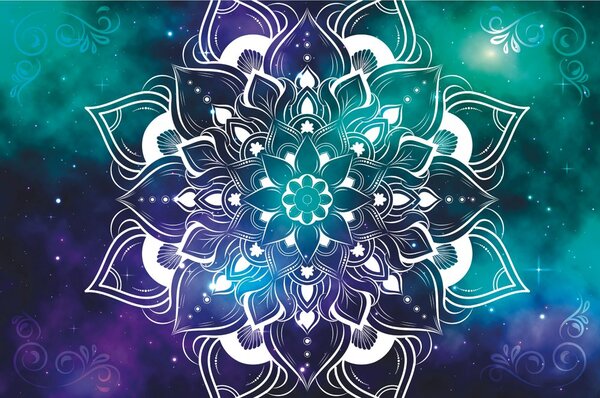 Tapeta moderna Mandala s orijentalnim uzorkom