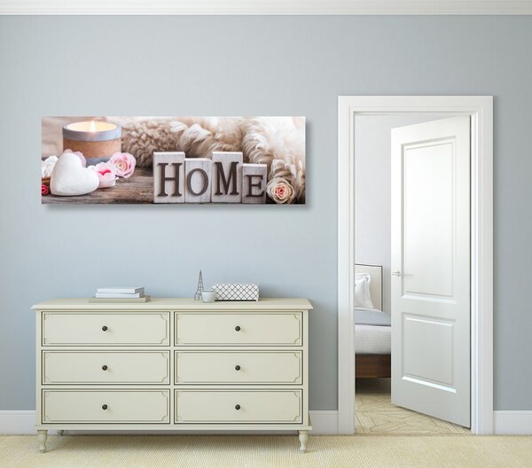 Slika mrtva priroda s natpisom Home