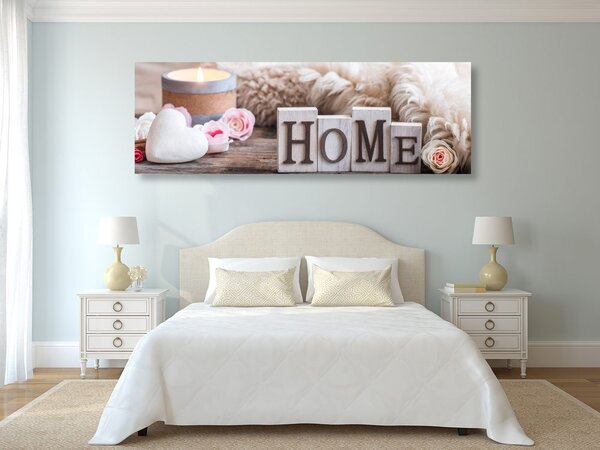 Slika mrtva priroda s natpisom Home