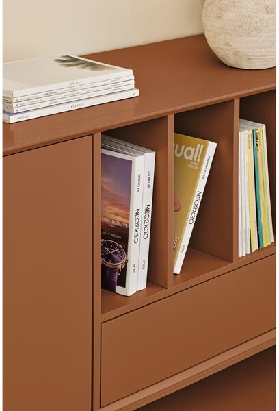 Crna komoda 220x98x45 cm Platt – Teulat