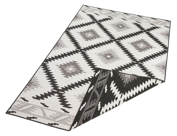 Tepih za eksterijer crno-bež boje NORTHRUGS Malibu, 170 x 120 cm