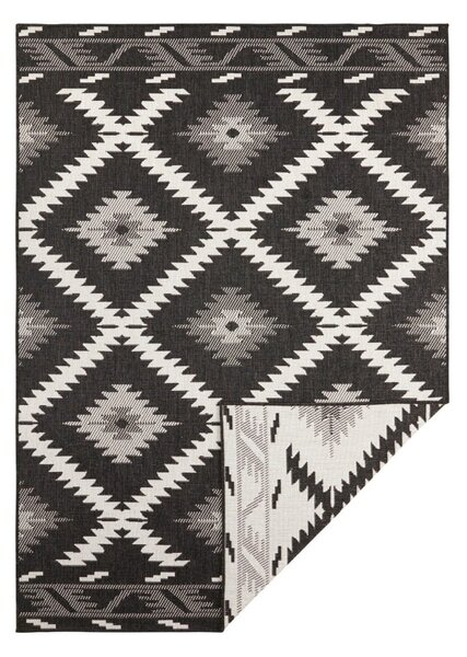 Tepih za eksterijer crno-bež boje NORTHRUGS Malibu, 170 x 120 cm