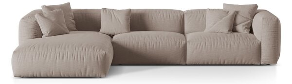 Bež kutna garnitura (s lijevim kutom) Martina – Micadoni Home