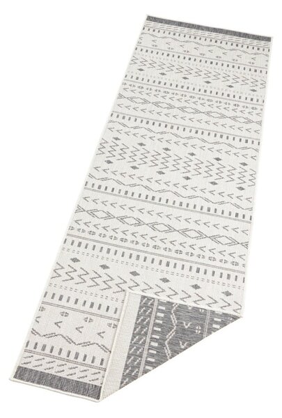 Tepih za eksterijer sivo-bež boje NORTHRUGS Kuba, 250 x 80 cm