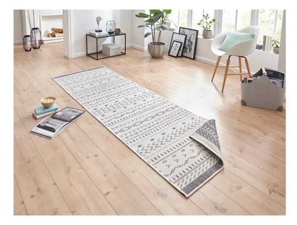 Tepih za eksterijer sivo-bež boje NORTHRUGS Kuba, 250 x 80 cm