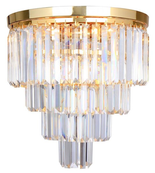 Zuma Line FC17106/4+1 -GLD - Kristalna stropna svjetiljka AMEDEO 5xE14/40W/230V