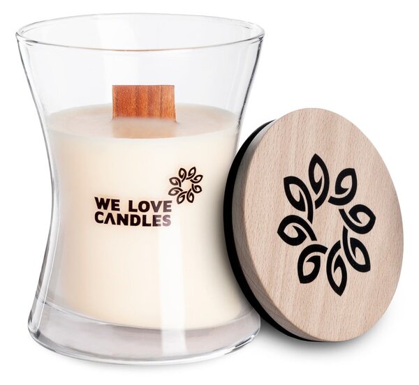 Svijeća od sojinog voska We Love Candles Ivory Cotton, vrijeme gorenja 21 sati