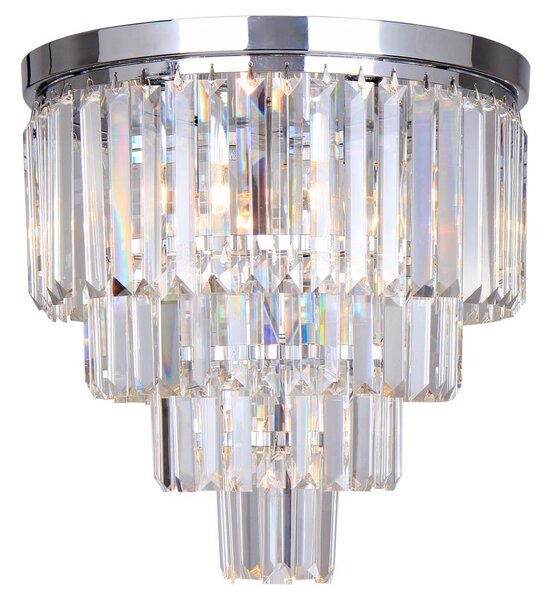 Zuma Line FC17106/4+1 -CHR - Kristalna stropna svjetiljka AMEDEO 5xE14/40W/230V
