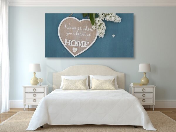 Slika srce s citatom - Home is where your heart is