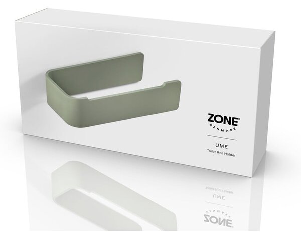 Svijetlo zeleni metalni zidni držač toaletnog papira Ume – Zone