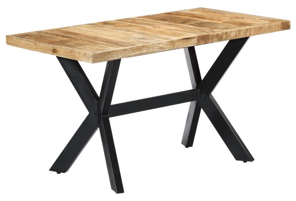 VidaXL Blagovaonski stol od masivnog grubog drva manga 140x70x75 cm