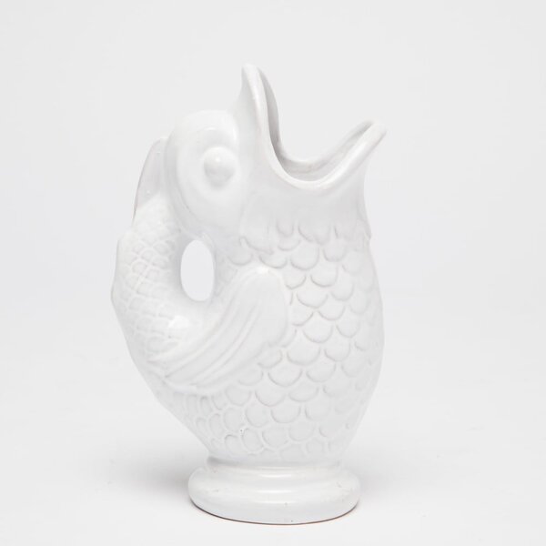 Bijela ručno rađena vaza Velvet Atelier Pez