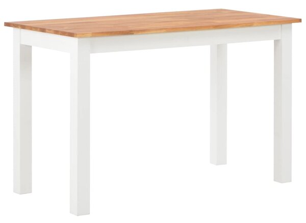VidaXL Blagovaonski stol od masivne hrastovine 120 x 60 x 74 cm