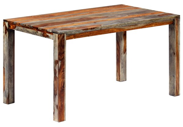 VidaXL Blagovaonski stol sivi 140 x 70 x 76 cm od masivnog drva šišama