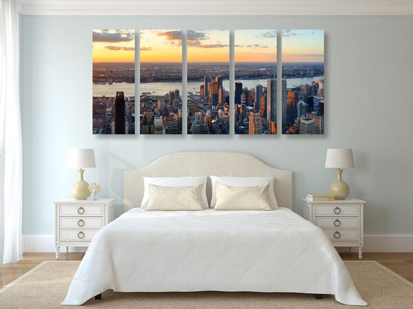 5-dijelna slika grad New York