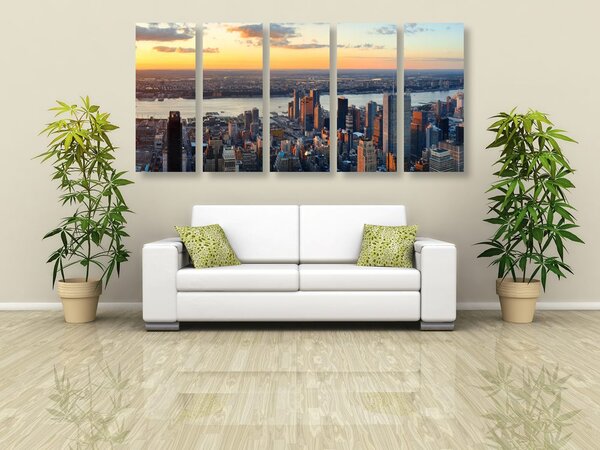 5-dijelna slika grad New York