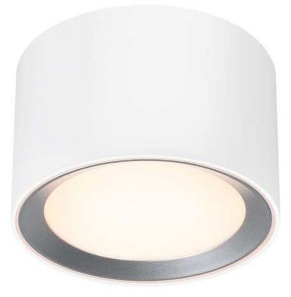 Nordlux Landon Smart LED stropni spot, bijeli, visina 8,2 cm, prigušiva, Bijela, Dnevni boravak/blagovaonica, Metal
