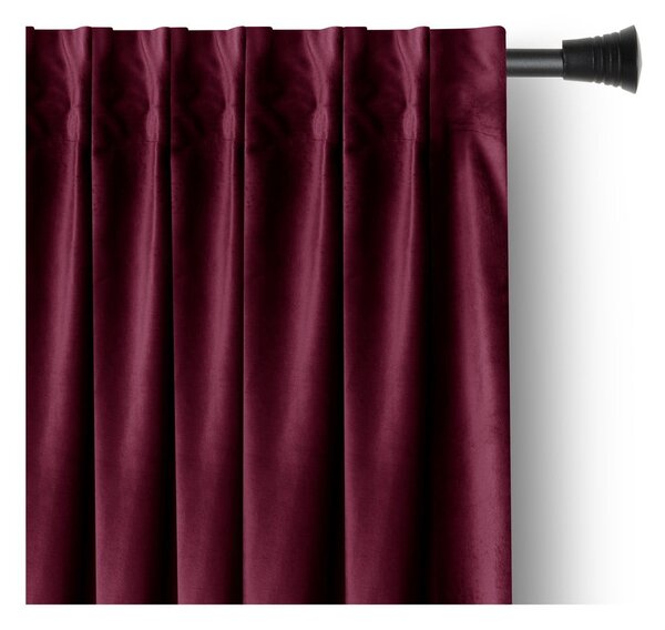 Bordo zavjesa za djelomično zamračenje od samta 140x245 cm Pleat – Restilo