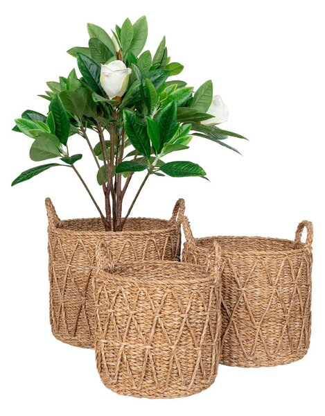 Košare u setu 3 kom od morske trave ø 32x30 cm Krabi – House Nordic