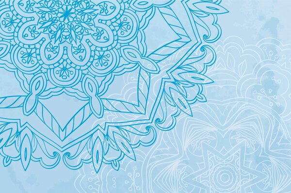 Tapeta Mandala u zimskom ruhu