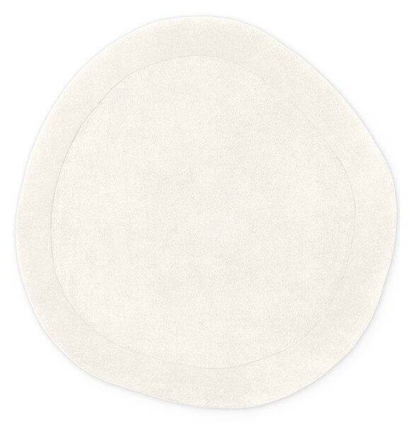Krem ručno rađen okrugao tepih od mješavine vune ø 160 cm Kari Organic – Villeroy&Boch
