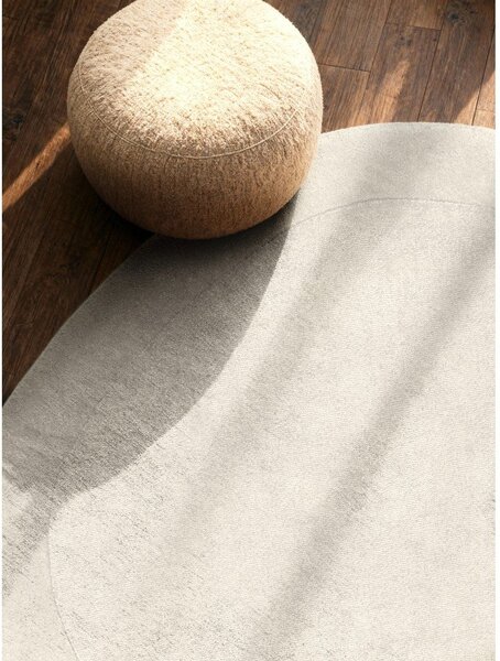 Krem ručno rađen okrugao tepih od mješavine vune ø 160 cm Kari Organic – Villeroy&Boch