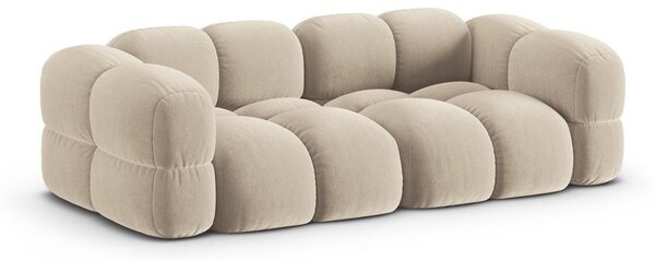 Bež baršunasti sofa 250 cm Loretto – Cosmopolitan Design