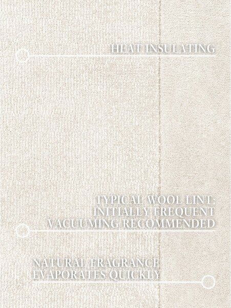 Krem ručno rađen tepih od mješavine vune 80x150 cm Kari – Villeroy&Boch