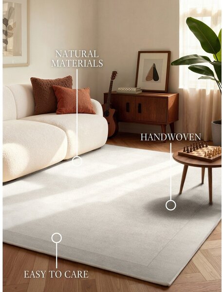 Krem ručno rađen tepih od mješavine vune 80x150 cm Kari – Villeroy&Boch