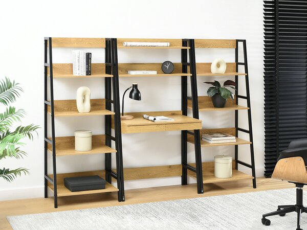 Zondo.hr Regal s PC stolom Ruegos (crna). Akcija -20%. 1137354