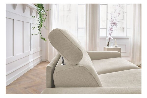 Krem sklopiva sofa 195 cm Monaco – Bobochic Paris