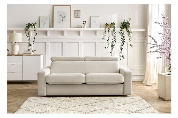 Krem sklopiva sofa 195 cm Monaco – Bobochic Paris