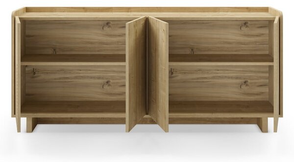 Komoda u dekoru hrasta u prirodnoj boji 180x80x40 cm Daira – Marckeric