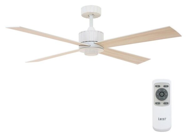 Lucci air 213171 - LED Stropni ventilator NEWPORT drvo/bijela/bež + DU
