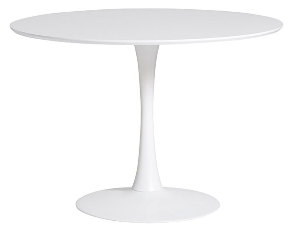 Okrugli bijeli blagovaonski stol Marckeric Oda, ⌀ 110 cm