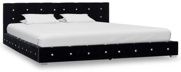 VidaXL Okvir za krevet crni baršunasti 160 x 200 cm