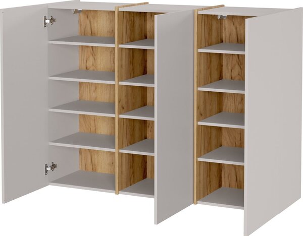 Krem ormarić za hodniku 138x103x38 cm Libbiano – Germania