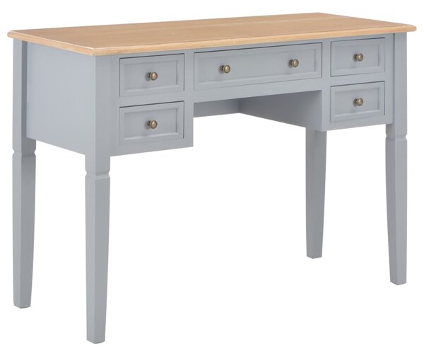 VidaXL Pisaći stol sivi 109,5 x 45 x 77,5 cm drveni