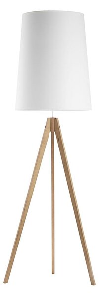 Podna lampa WALZ 1xE27/25W/230V bijela/drvo