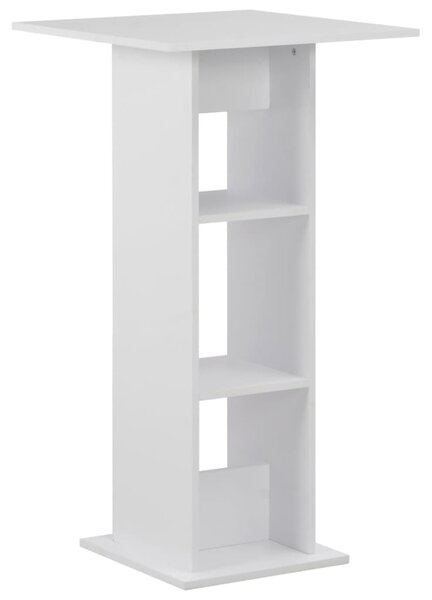 VidaXL Barski stol bijeli 60 x 60 x 110 cm