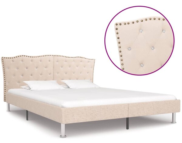VidaXL Okvir za krevet od tkanine boje platna 180 x 200 cm
