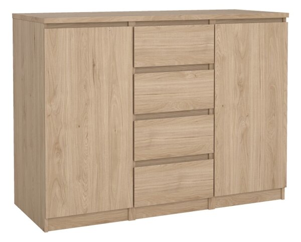 Komoda u dekoru hrasta u prirodnoj boji 121x91x50 cm Naia – Tvilum