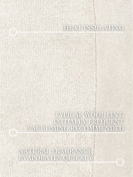 Krem ručno rađen tepih od mješavine vune 125x200 cm Kari Organic – Villeroy&Boch