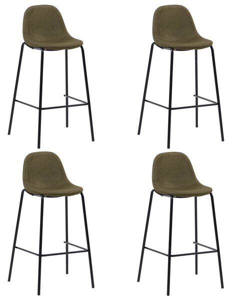 VidaXL Barske stolice od tkanine 4 kom smeđe