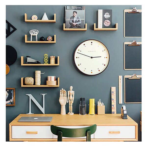 Zidni sat Mr.Clarke Minimalist Black