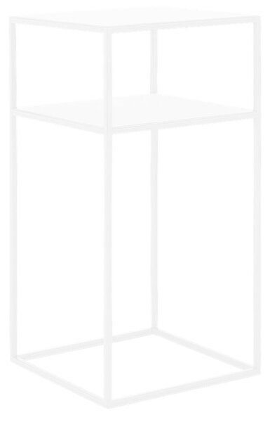 Bijeli pomoćni stolić na dvije razine CustomForm Tensio, 30 x 30 cm