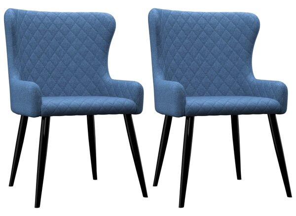VidaXL Blagovaonske stolice od tkanine 2 kom plave