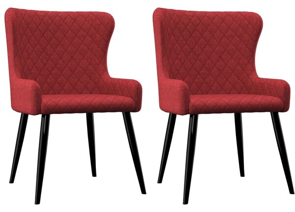 VidaXL Blagovaonske stolice od tkanine 2 kom boja burgundca