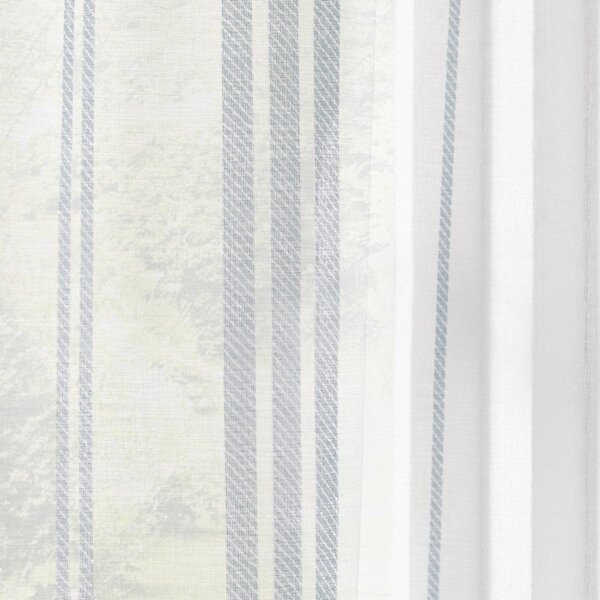 Bijela prozirna zavjesa od voila 140x229 cm Harbour Stripe – Catherine Lansfield