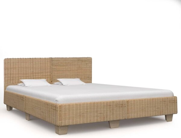 VidaXL Ručno tkani okvir za krevet od pravog ratana 180 x 200 cm